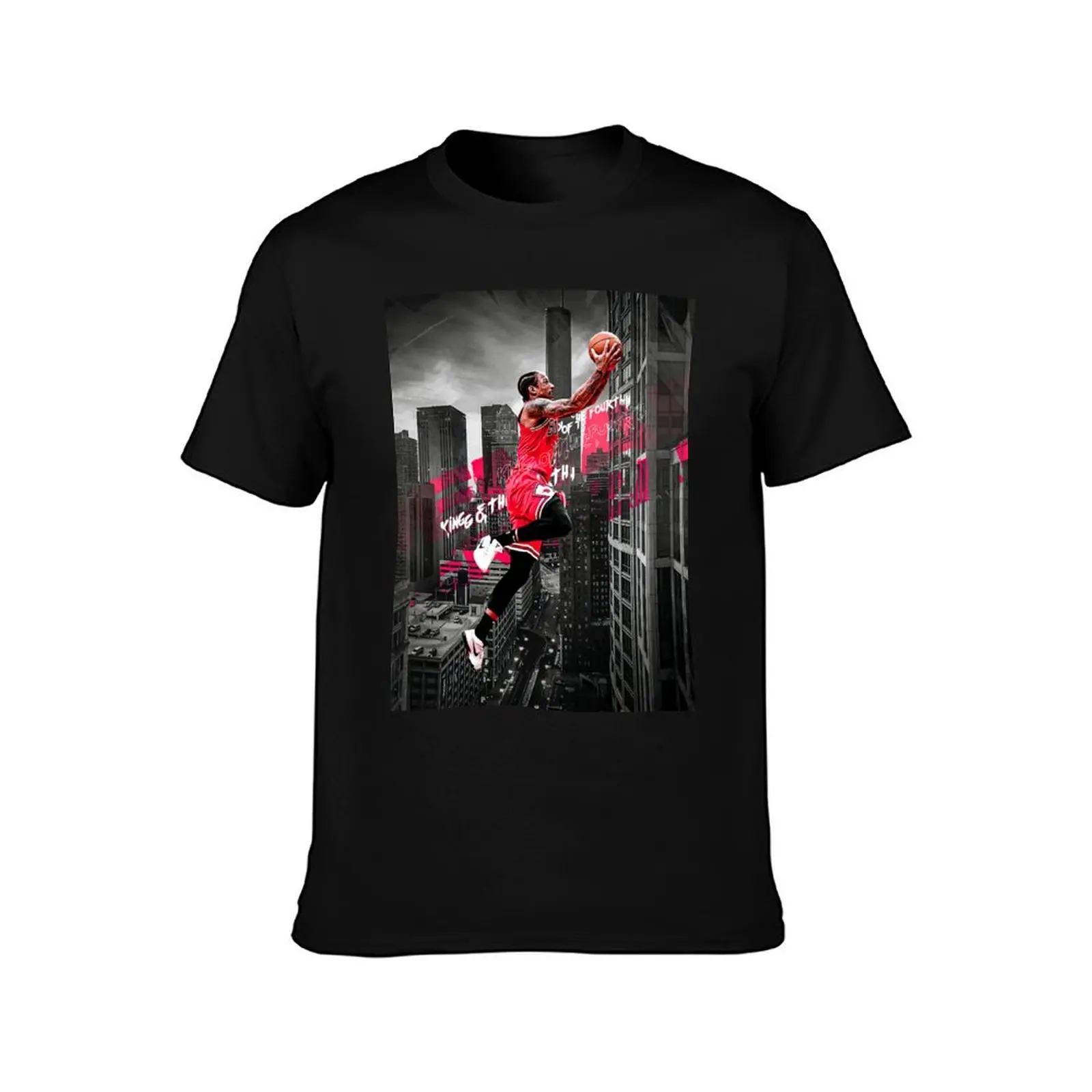 Demar Derozan 11 King Of The 4th T-Shirt sweat street wear Blouse basketball graphic tees Men's t-shirts