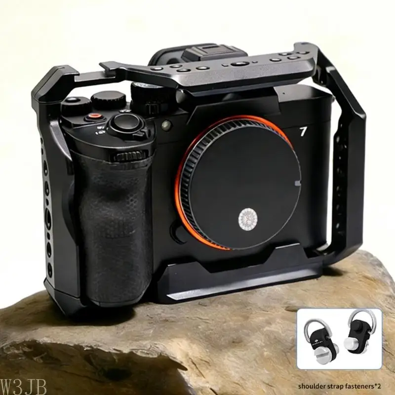 W3JB Kamerakäfig für A7M4 A7M5 A7R5 Aluminium Vollkäfig Schnellwechselplatte DSLR-Kamera – Detail 4