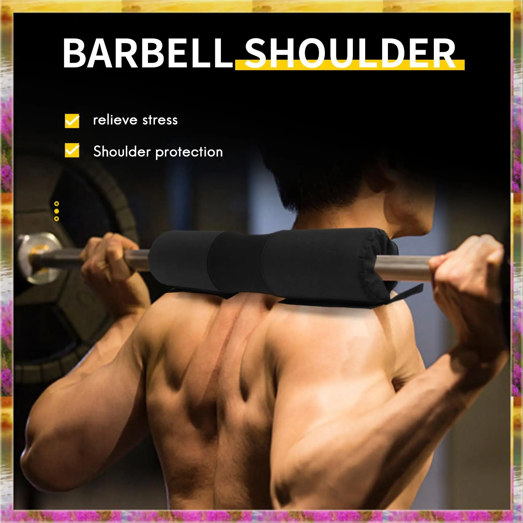 Budget-Friendly Fitness Barbell Cushion Neck Pad Foam Barbell Pad Cover Squat Pad Barbell Shoulder Squat Gym Weightlifting Fitne