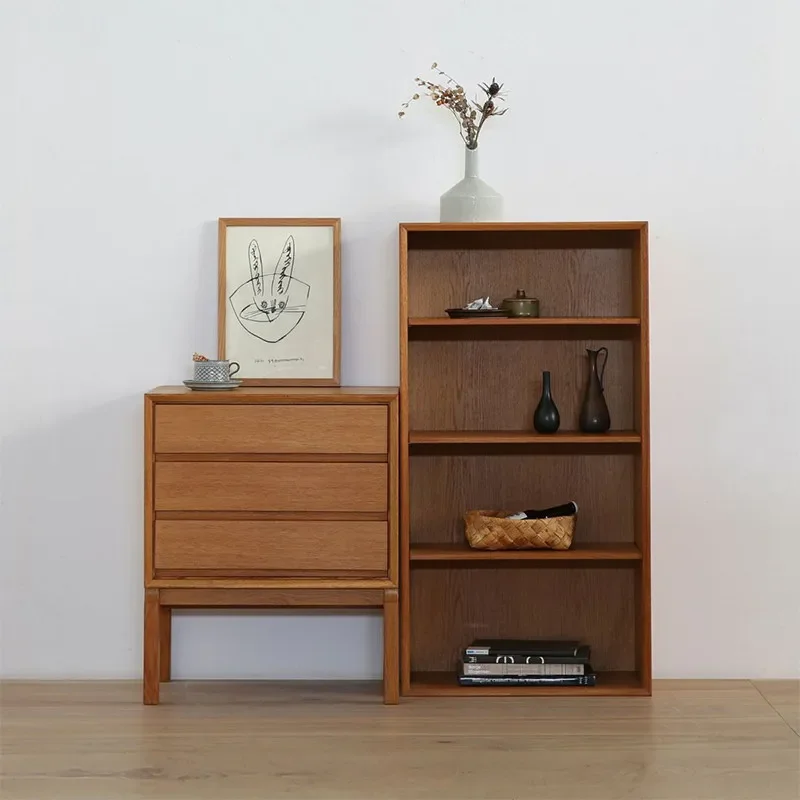 Combined high cabinet Nordic Danish bookshelf storage cabinet side replica