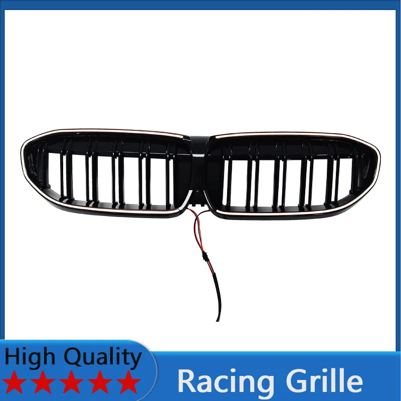 

For BMW 3 Series G20 2019-2022 Illuminated LED Racing Grille Front Bumper Grill Body Kit Accessories