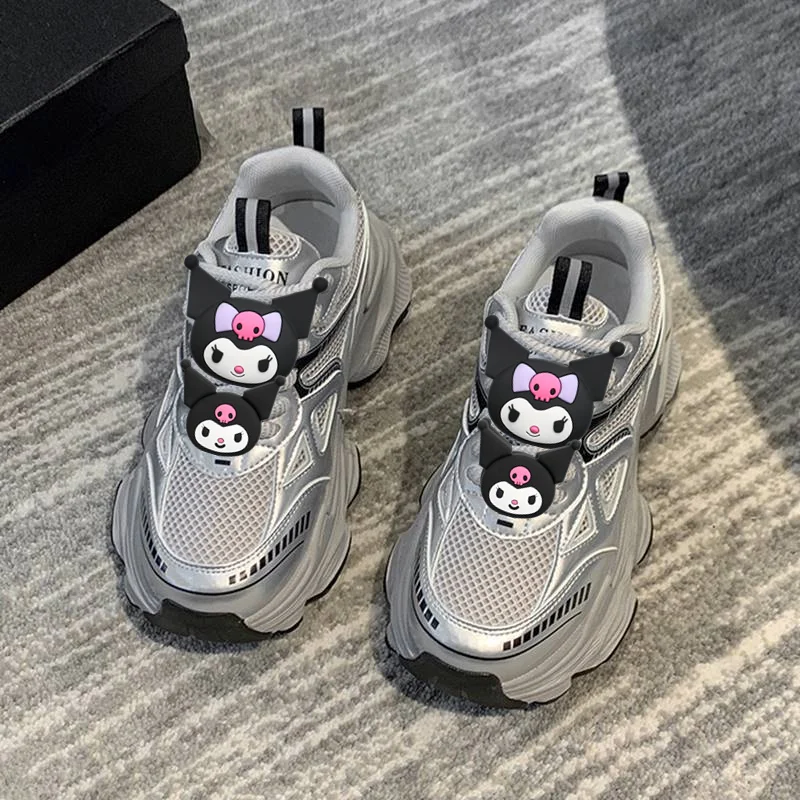 Sanrio hello kitty new dad casual shoes kuromi my melody women spring Summer platform mesh running shoes fashion casual sneakers