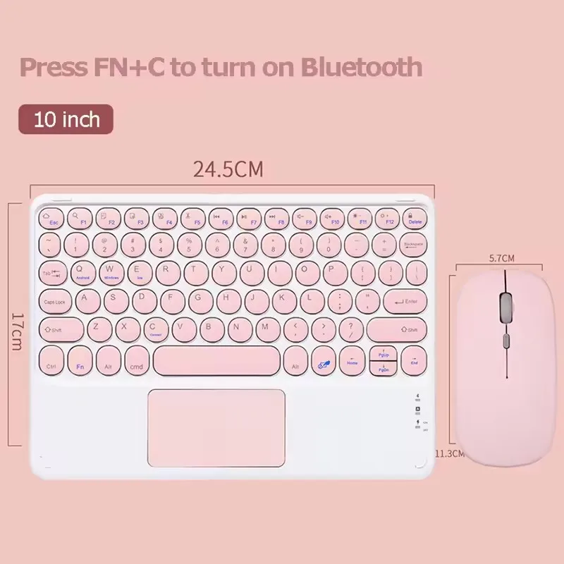 لوحة مفاتيح عالمية تعمل باللمس لهاتف سامسونج جالاكسي تاب S10 FE FE + Plus S9 Ultra لوحة مفاتيح الكمبيوتر اللوحي لـ Tab S8 S7 iPad لوحة مفاتيح بلوتوث #5