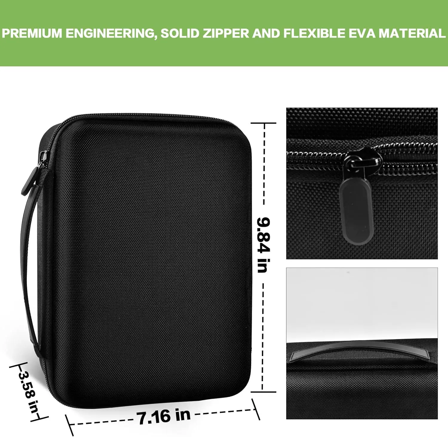 Estuche Compatible con la máquina para hacer etiquetas portátil DYMO LetraTag LT-100H, para etiquetadoras, impresora con bolsillo de malla