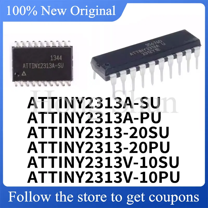 

Standard version ATTINY2313A-SU ATTINY2313A-PU ATTINY2313-20SU ATTINY2313-20PU ATTINY2313V-10SU ATTINY2313V-10PU