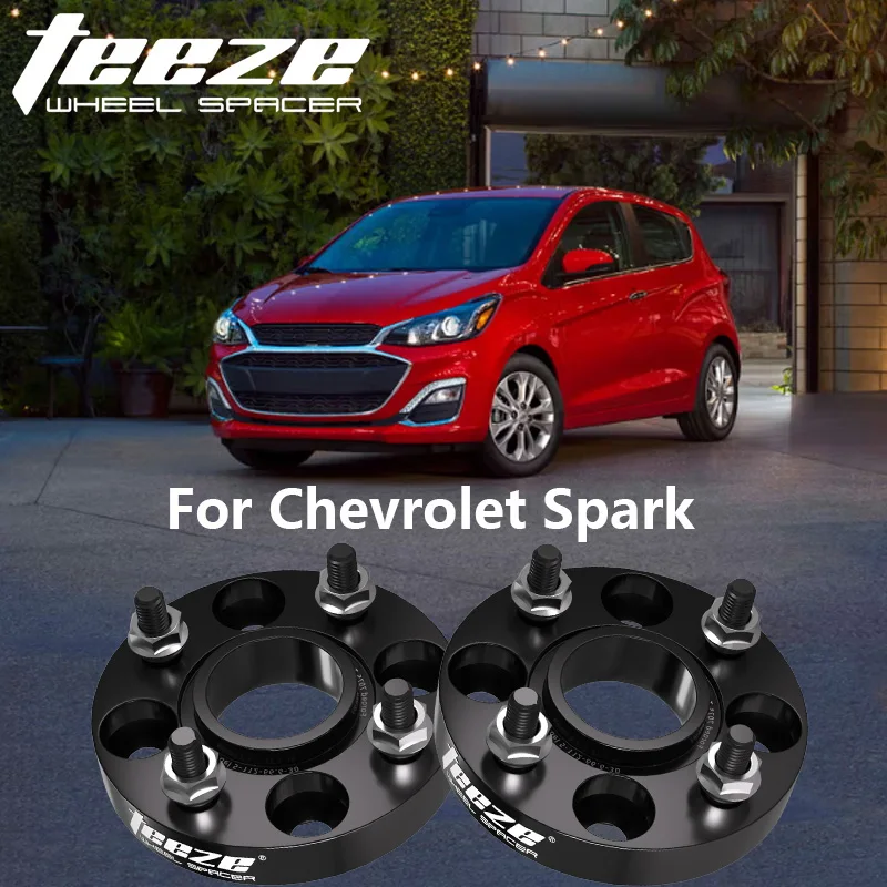 2/4PCS For Chevrolet Spark 4Lug Flange Plate Wheel Spacers Aluminum Alloy Hub widened Adapter