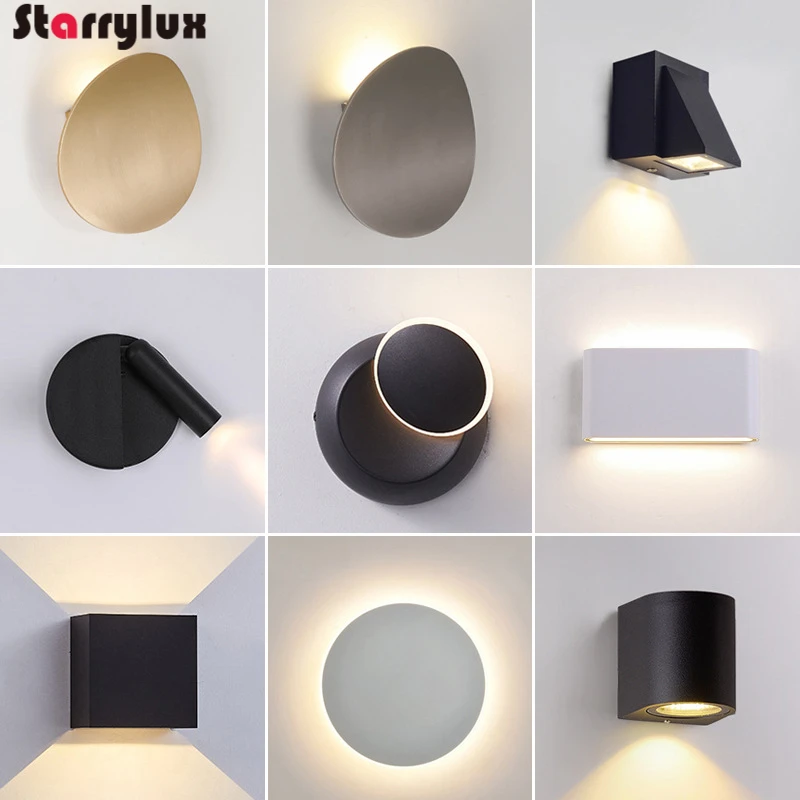 Outdoor Waterproof LED Wall Lamp Modern Simple Garden Wash Light Corridor Staircase Lighting IP65 Bedside Lights