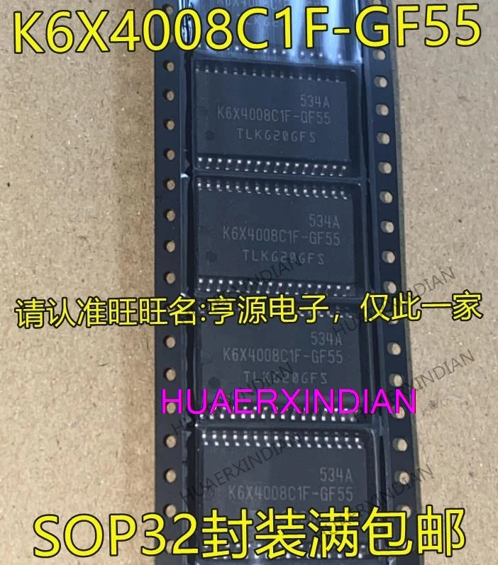 

10PCS New Original K6X4008 K6X4008C1F-GF55 SOP32 -IC