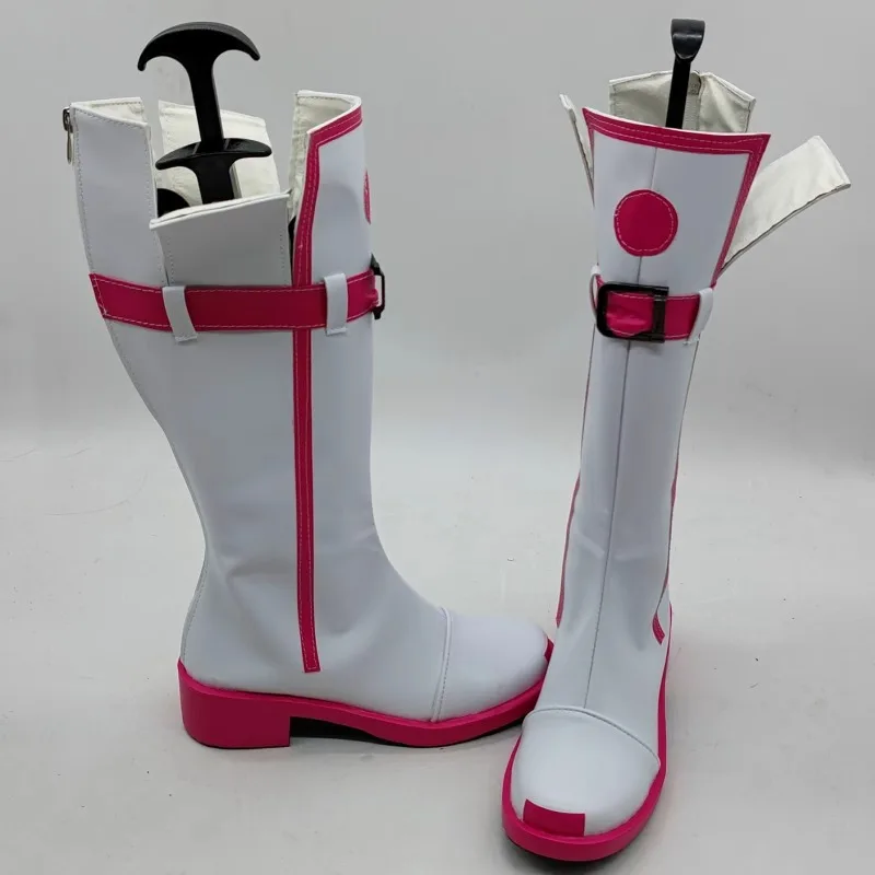 VOCALOID3 Miku IA Cosplay Shoes Long Straight Boots Pink Props Anime Role Play Performance Props Halloween Christmas Carnival