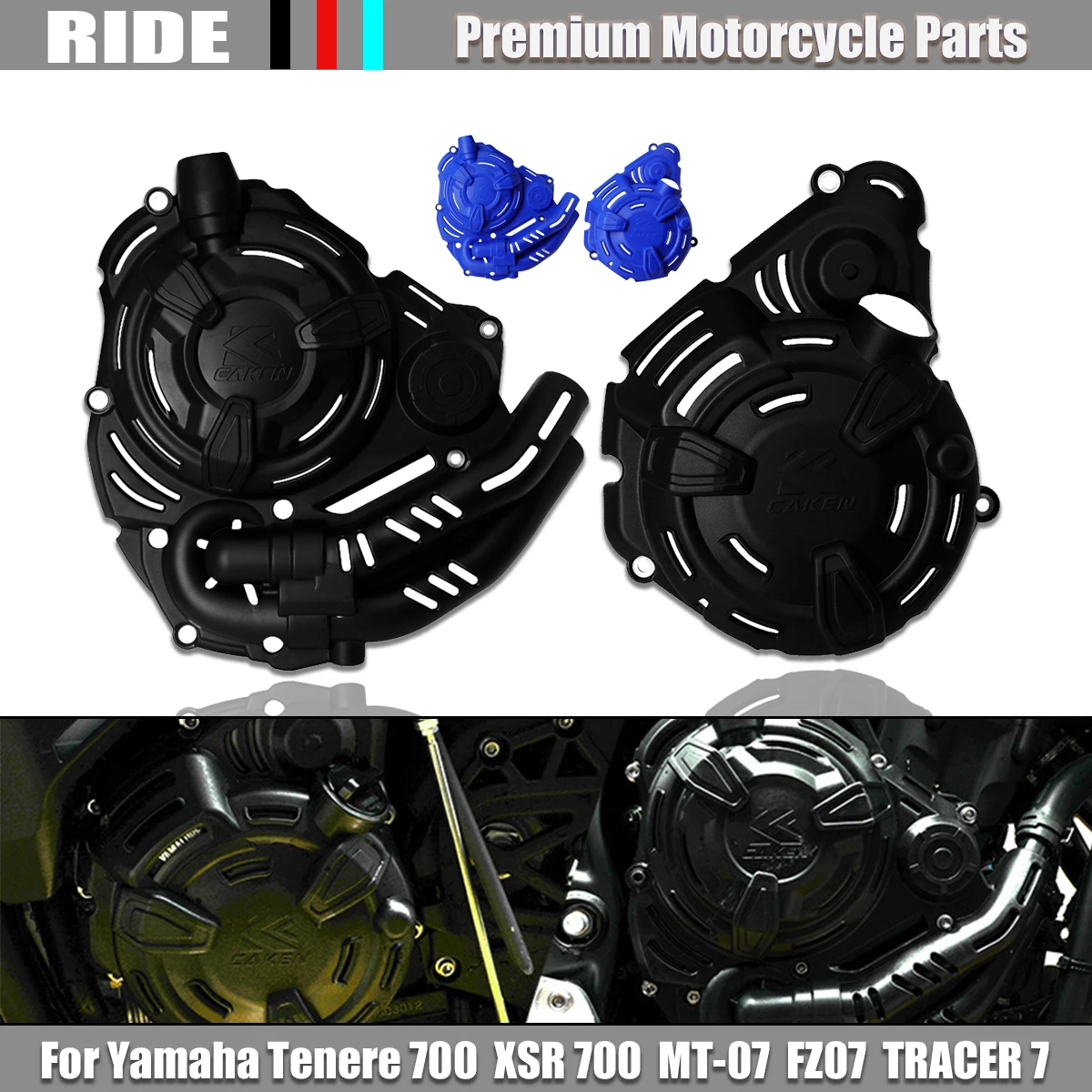 

Motorcycle Clutch Cover Ignition Protector Guard For Yamaha Tenere 700 /XTZ /Rally Edition /World Raid 2019-2024 XSR 700 MT-07