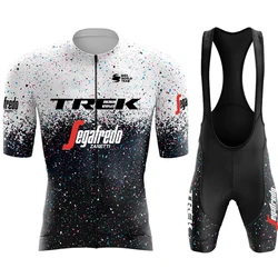 Men's Bicycles Cycling Mtb Cycle Jersey Spring Summer TREK Suit Clothes Costume Bike Clothing 2024 Mountain Sports Set Man Bib