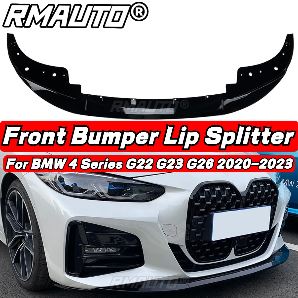 

MP Style G22 Lip Car Front Bumper Splitter Lip Diffuser Spoiler Body Kit For BMW 4 Series G22 G23 G26 2020-2023 Car Accessories