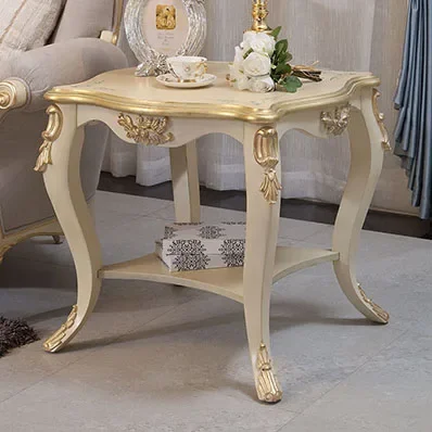 French long coffee table living room solid wood coffee table beige painted gold generous several customized