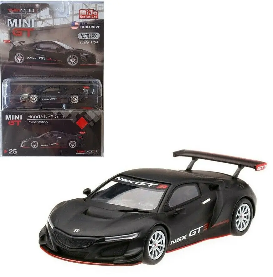 Mini GT 1/64 MIJO  Honda NSX GT3 Exhibition Edition #25 alloy model car collection