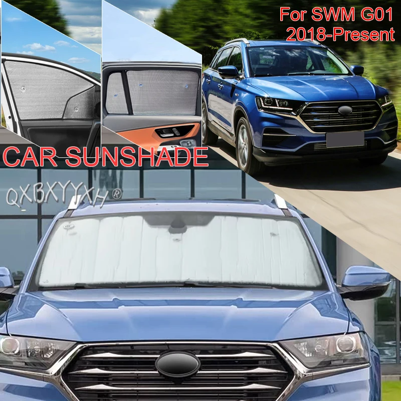 Car Sun Shade Aluminum Foil Foldable Cover For SWM G01 2018-Present Auto UV Heat Insulation Windshield Sunshades Accessory