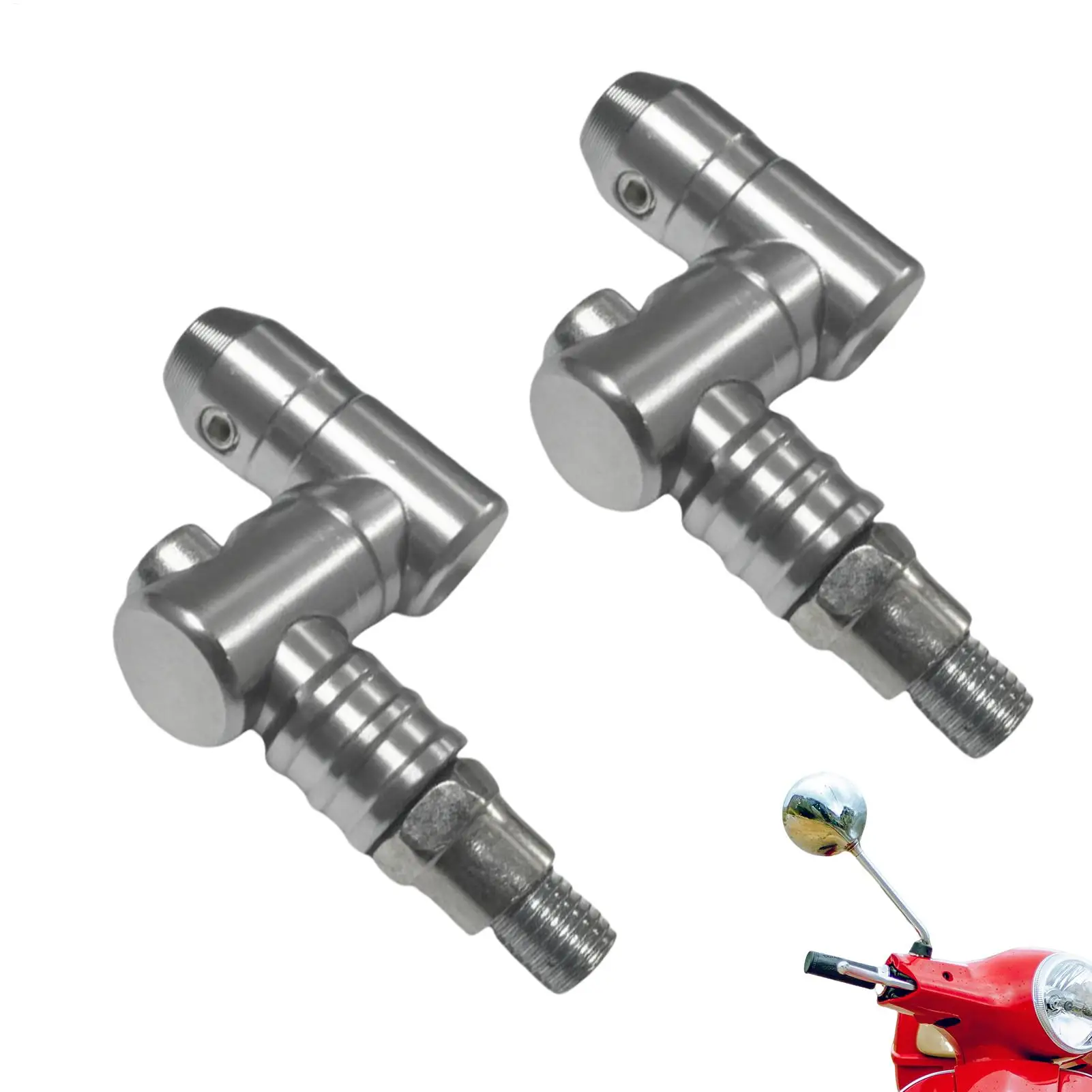 

Motorcycle Mirror Extenders Aluminum Alloy Adapter For Rearview Mirrors 360 Degree Adjustable Mount Replacement For Riders