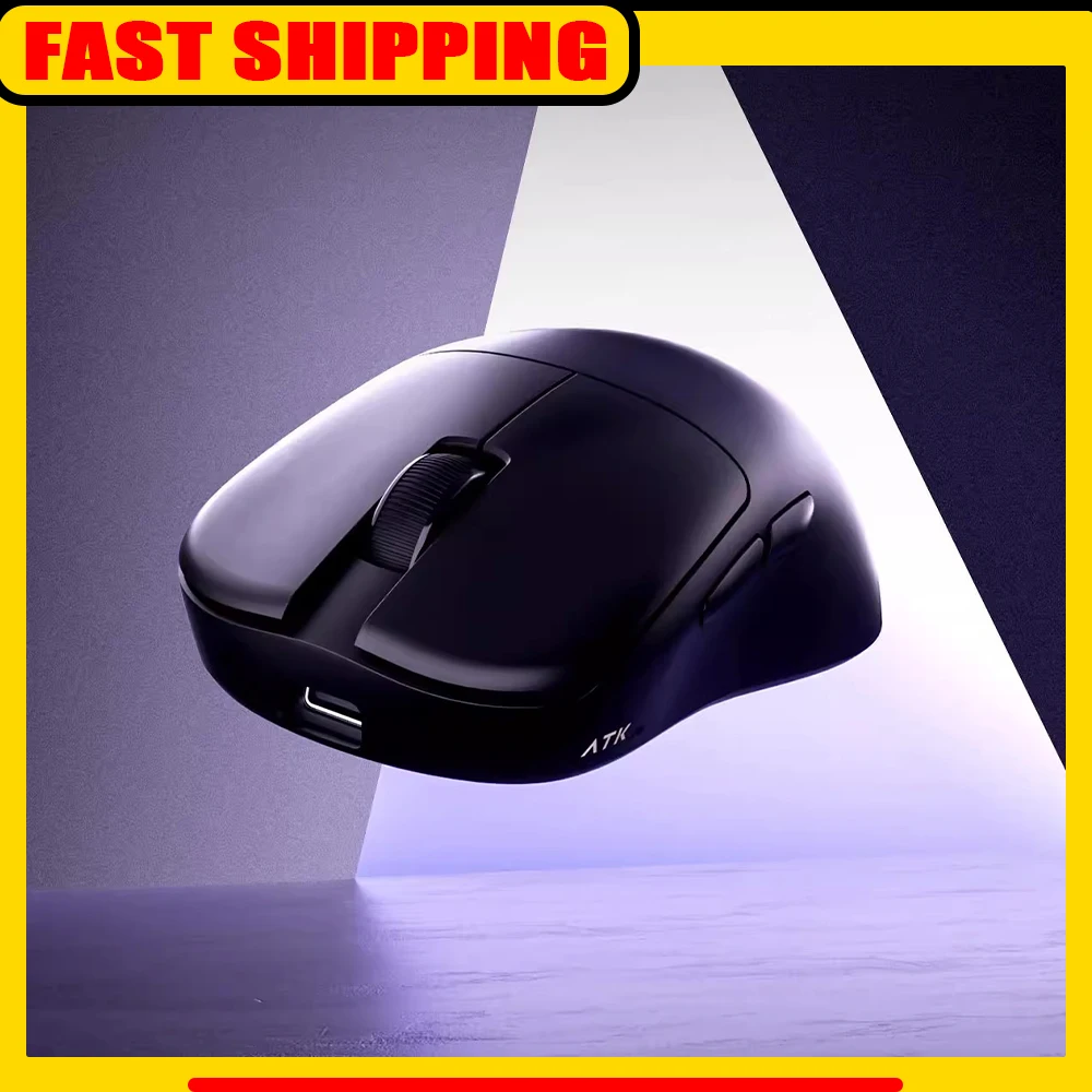 

ATK U2 V2 Ultimate Wireless Mouse 3-Mode Paw3950ultra Nordic54l15 45g Lightweight 0.263ms Low Latency 600mah for fps gamer Gifts