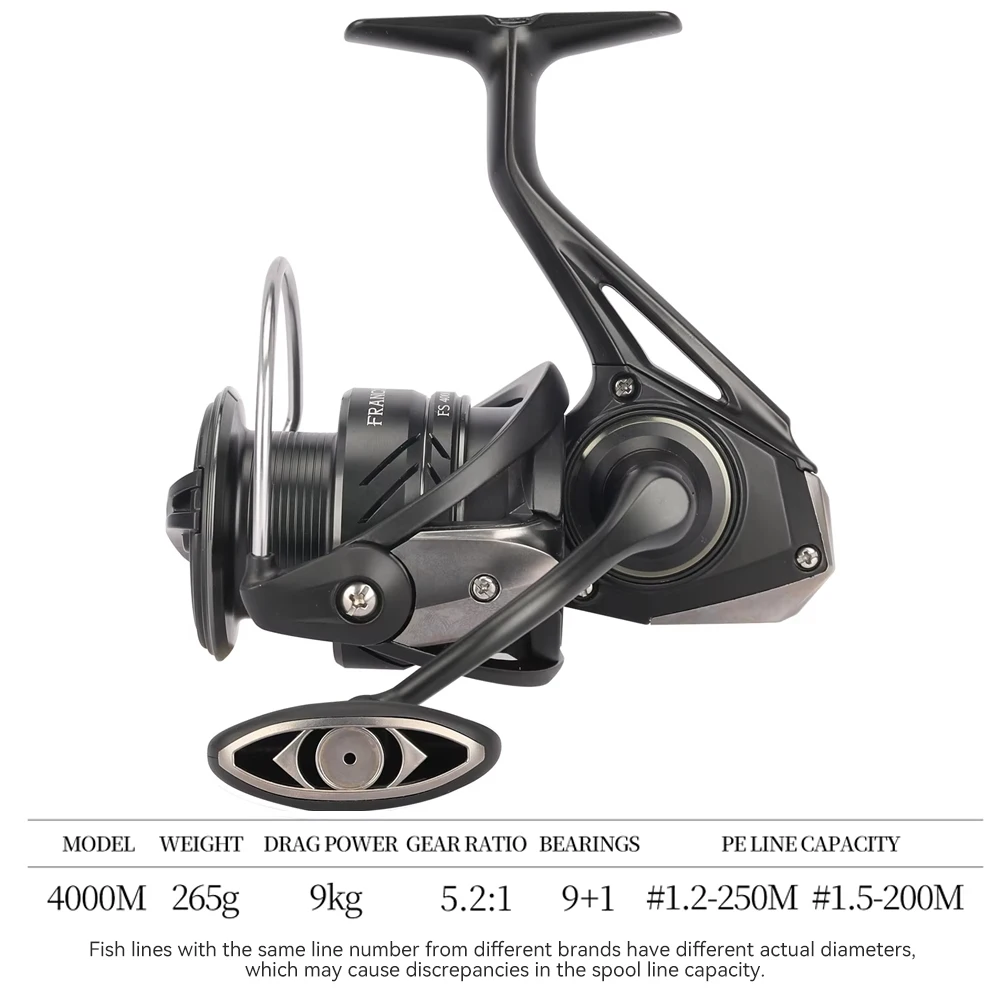 TSURINOYA Spinn-Angelrolle FRANCIS FS PRO 800S 1000 C2000S 2500S 3000M 4000M 158g Flache Spule Vielseitiger langer Wurfbarsch