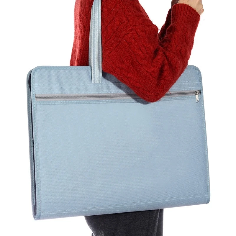 A3 Accordion File Bag Portable Art Portfolio Case A3 Drawings Portfolio Folder Expandable Artist Collection Folder Bag