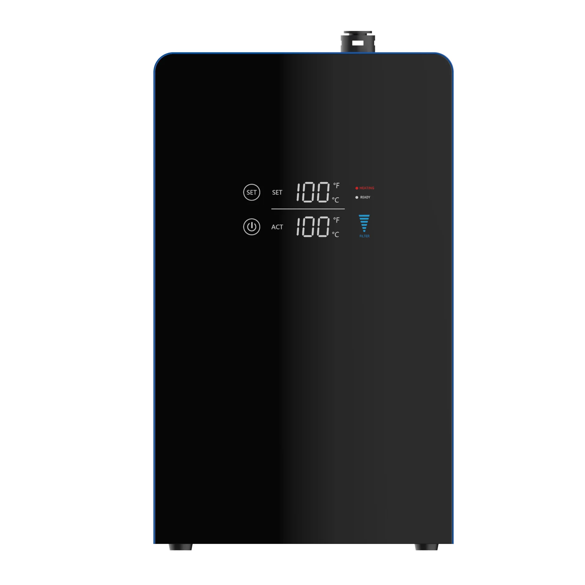 Boiling Filtered Two in 1 for Drinking Small Space Blue Modern Under Sink Kitchen Dispenser