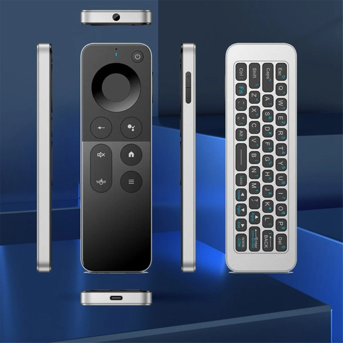 GOB-oT1 Controle Remoto 2.4G Sem Fio Voz Air Mouse Mini Teclado Receptor USB Controlador com Receptor USB para PC