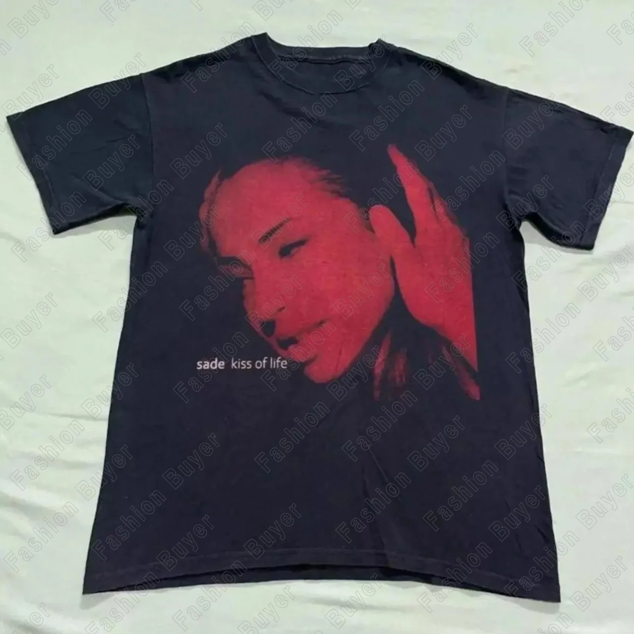 90s Vintage Sade Love Deluxe Printed Shirt Tour Crewneck Unisex Short-sleeved Retro Street Y2K Casual Fashion Tops Clothing