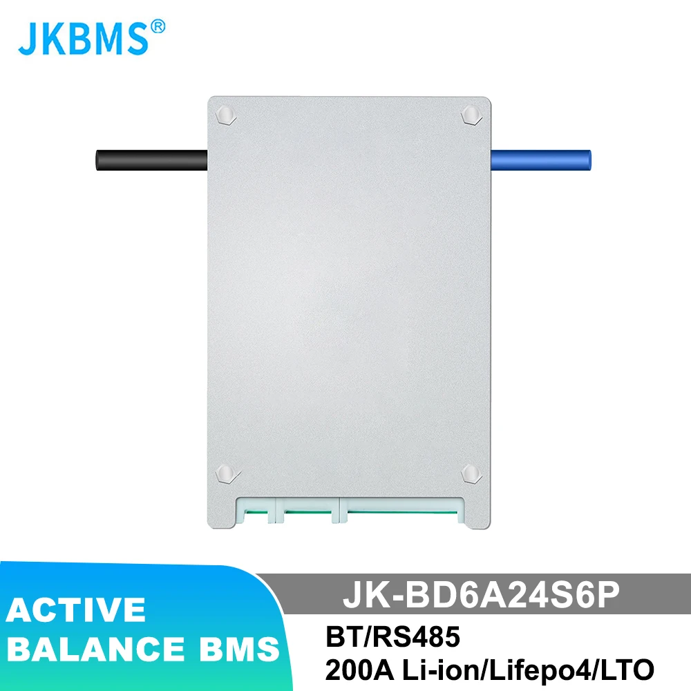 JKBMS BD6A24S6P BMS 8S 11S 12S 13S 14S 15S 16S 17S 20S 24S Li-Ion LTO 18650 Lifepo4 SMART BMS  Smart 0.6A Active Balance