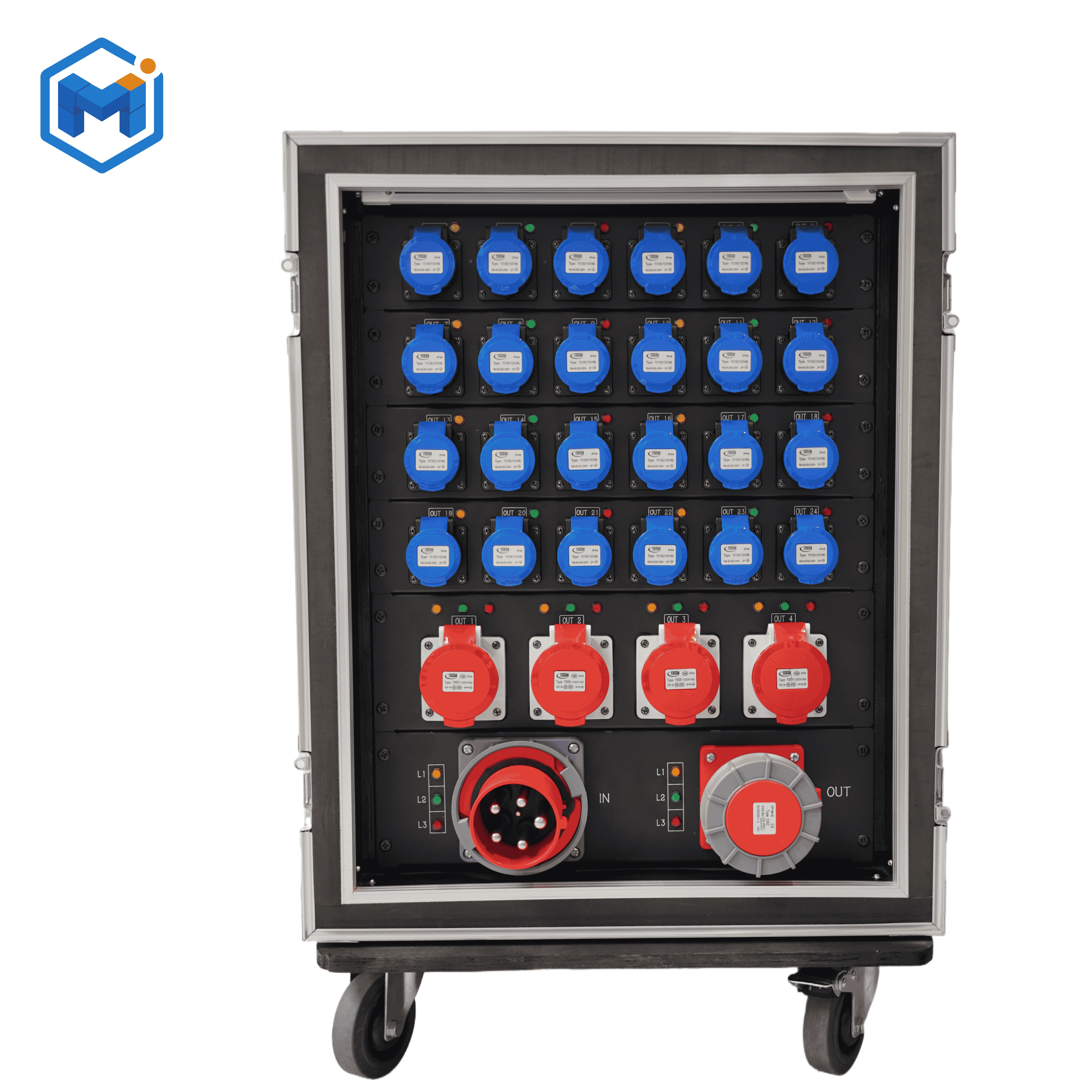New Style Stage DJ Equipment Lighting Electrical Power Distribution Box 24 Channels Manchange in stock