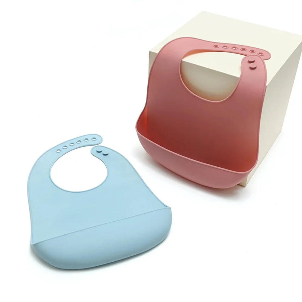 Silicone Baby Eating Bibs Easy to Clean Baby Bibs Drooling Towel Waterproof Children Silicone Bibs