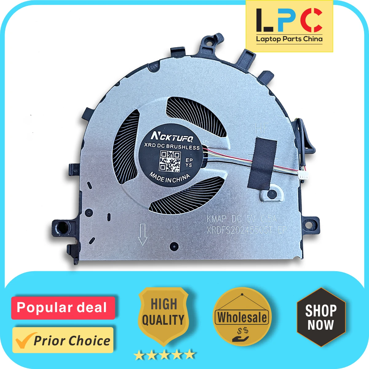 For Huawei MateBook D15 BoB-WAH9 CPU Cooling Fan New Laptop Cooler Radiator Heat Sink DC 5V 0.5A DFS20245505T