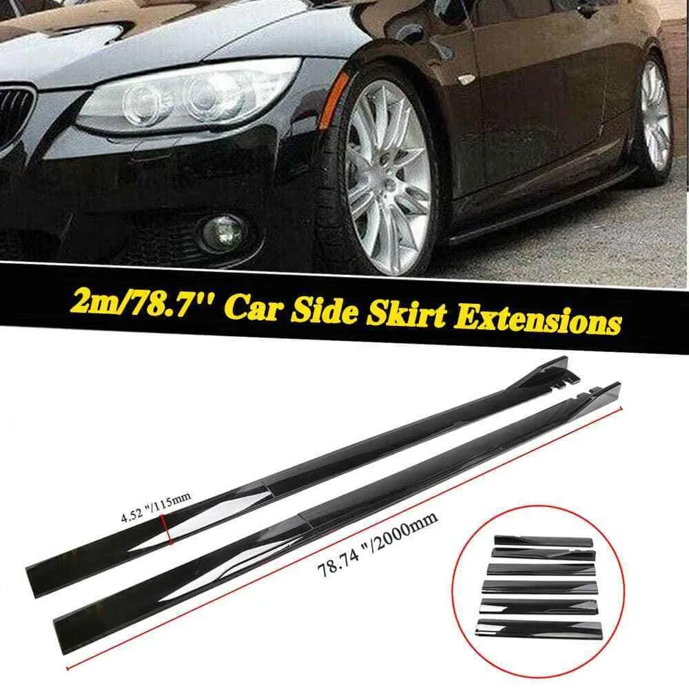 

For Honda Civic TypeR Hatchback 78.7" Side Skirt Extension Splitter Rocker Panel United States