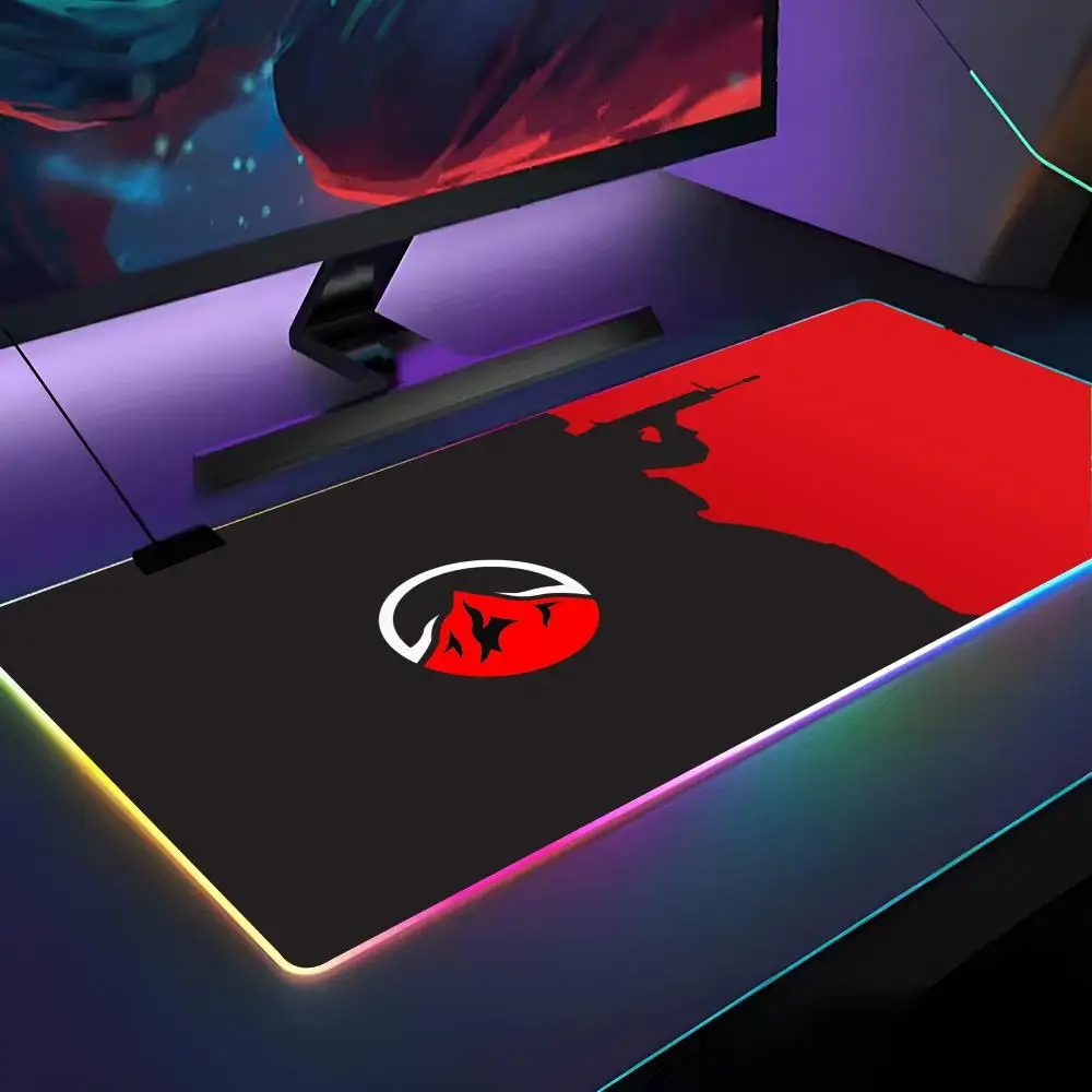 

Коврик для мыши Games Cs Go с RGB подсветкой, коврик для мыши для ноутбука, коврик для мыши для ноутбука, геймера, компьютерный стол, игровые аксессуары