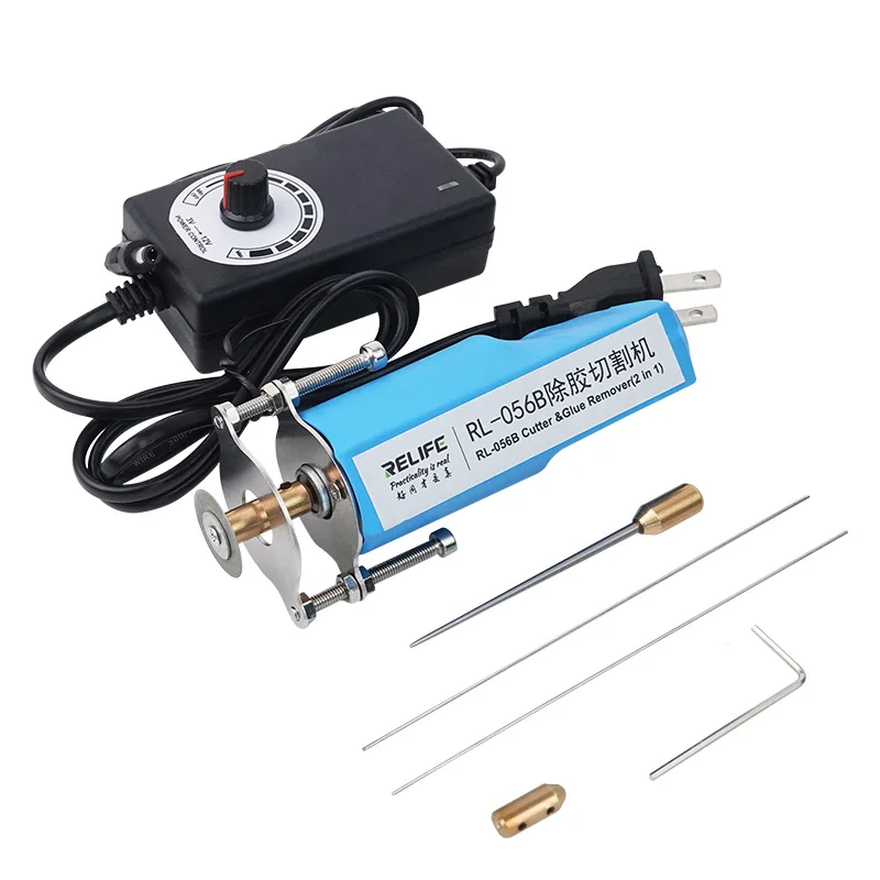 Relife RL-056B Elektrische Lijm Removal Tool 2 In 1 Hoge Percision Oca Lijm Lijm Remover Voor Telefoon Reparatie Verstelbare Shifting