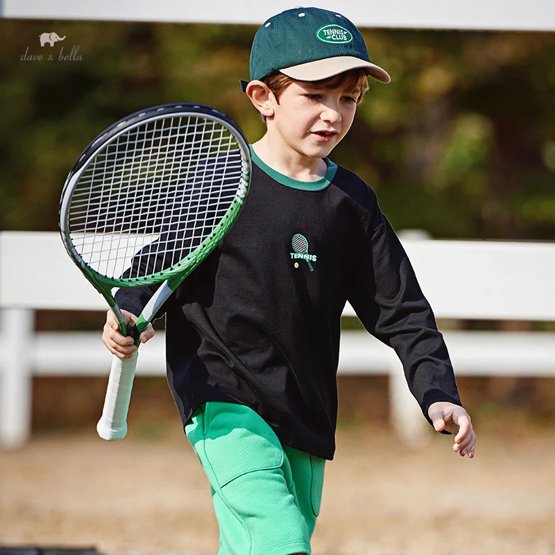 

Dave Bella 2024 New Spring Boy’s Baby T-Shirt Children Top Cotton Long Sleeves Casual Undershirt Sport Outdoor DK1248557
