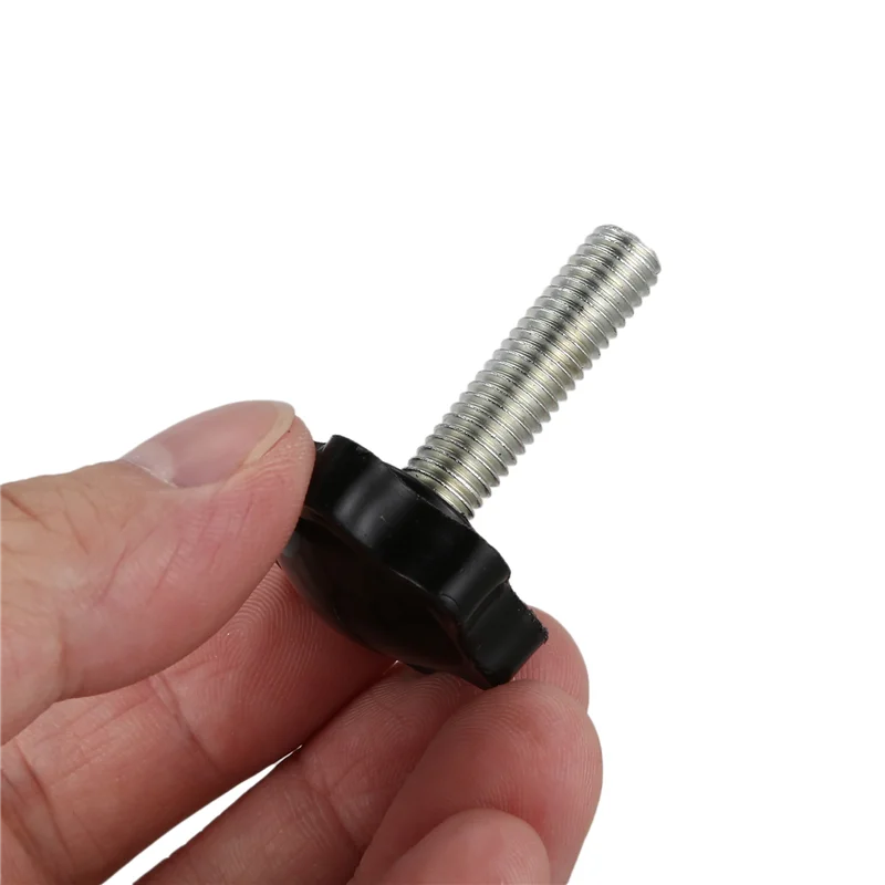 

BHBD-24 Pcs Black Spare Part M8 X 30Mm Male Threaded Knurled Grip Star Knob