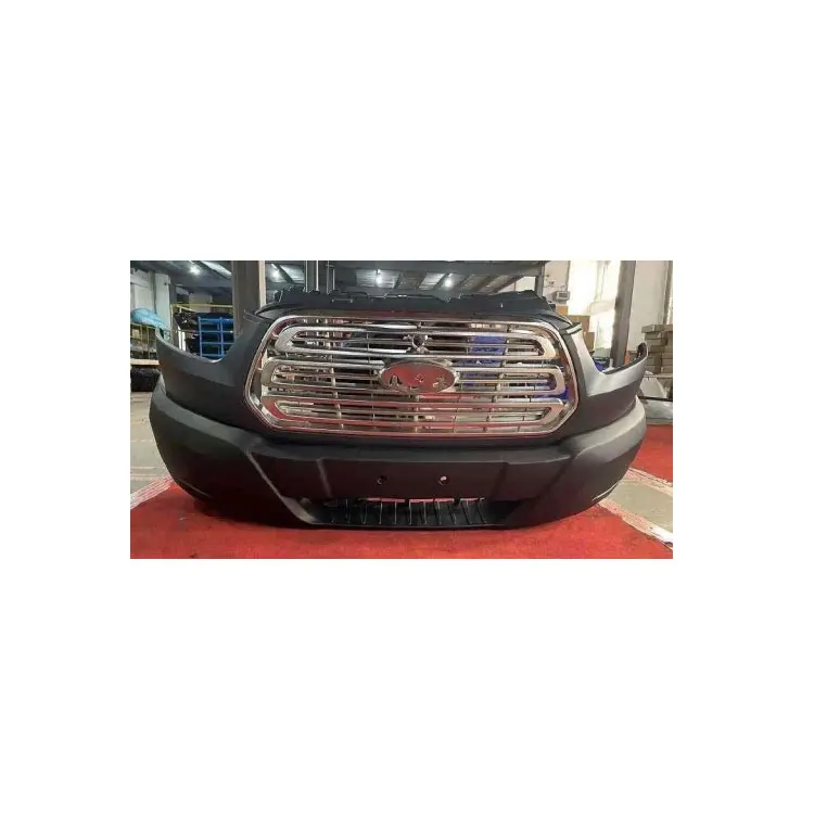 

High Quality Front Bumper Assembly With Chrome Grille Front Face Body Kit Car Parts For Transit 150 250 350 2015 - 2019