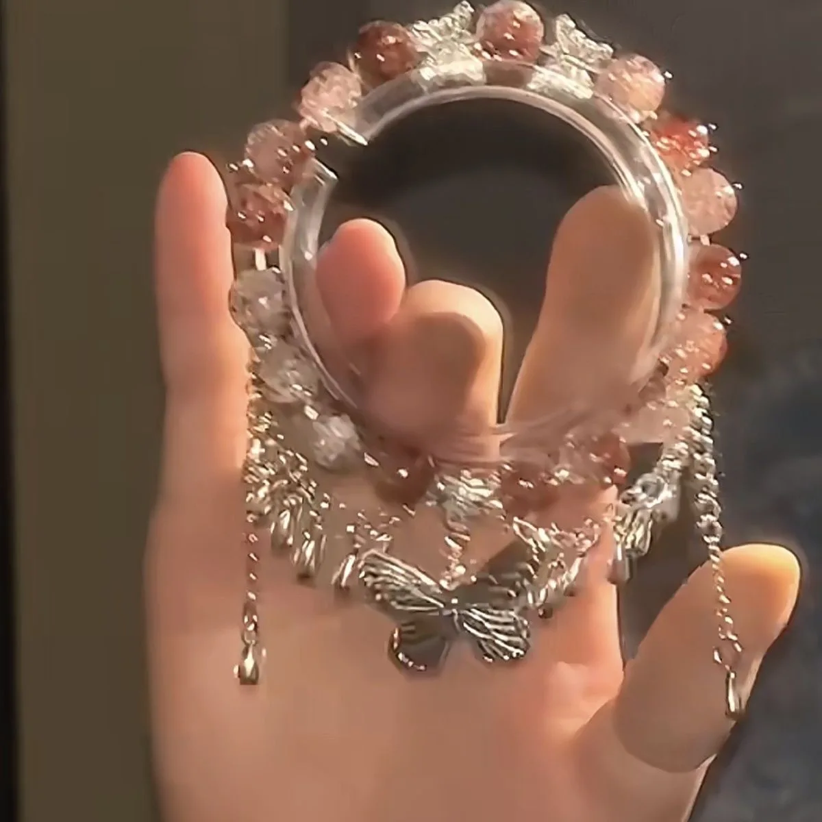 

Single circle double circle Miao Jiang girlfriend bracelet Qingleng glazed niche design bracelet gift