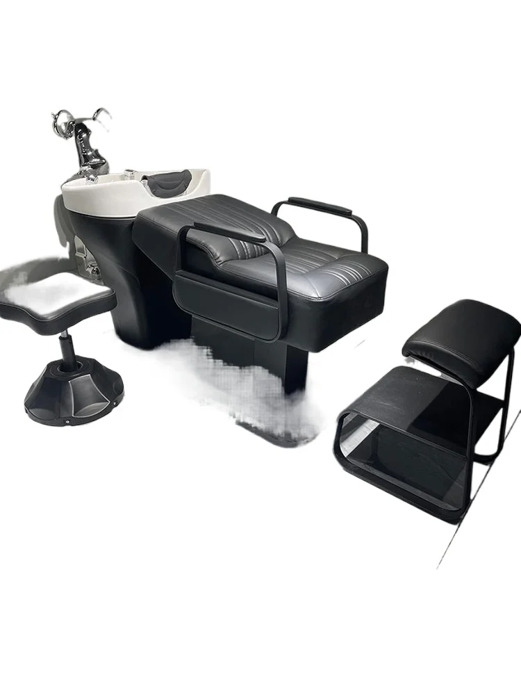 

Darth Vader Shampoo Bed Hair Salon Special Ceramic Basin Barber Shop Flush Bed Half Lounger Multifunctional Bed