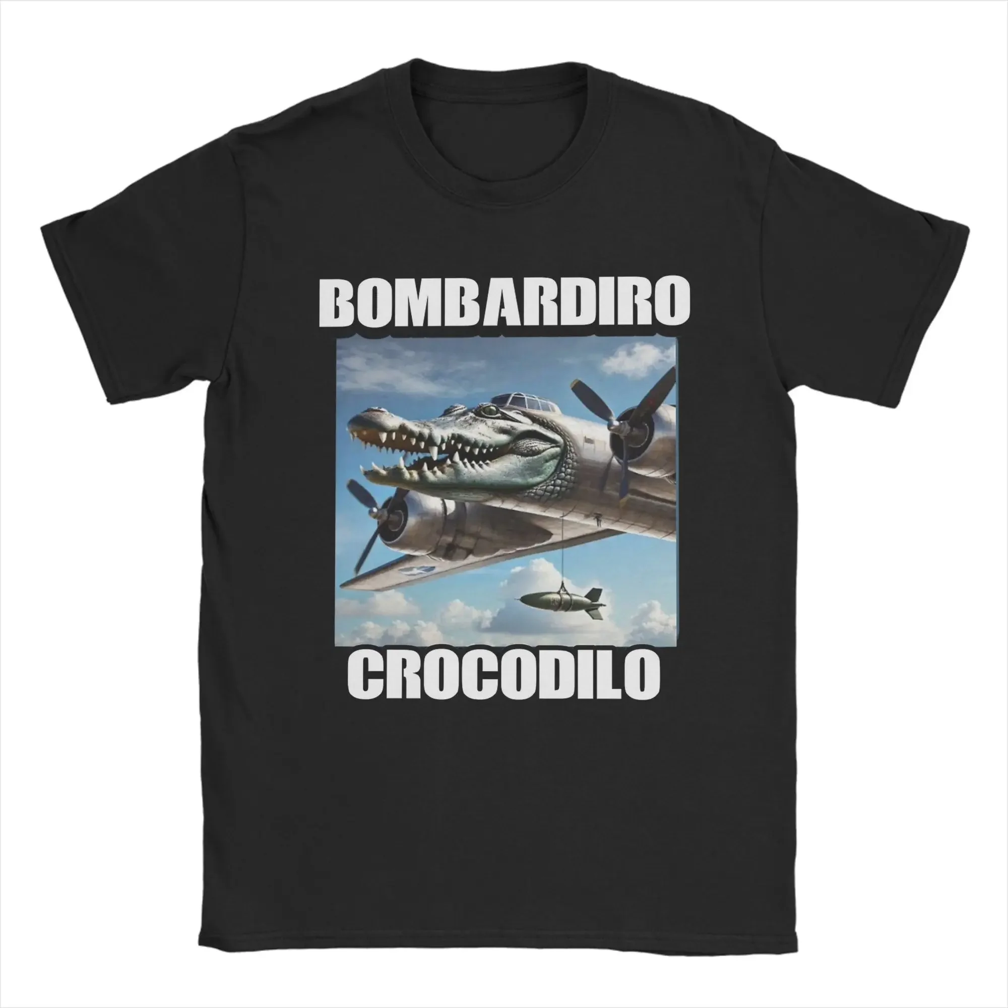 new model Women Print Bombardiro Crocodilo Crocodile Plane Bomber T Shirt Tee T-shirts Clothes
