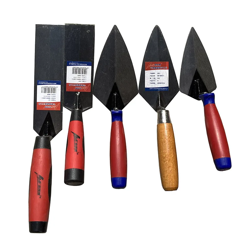 Carbon Steel Masonry Margin Trowel Pointing Trowel Putty Knife for Brick Laying with TPR Rubber Handle