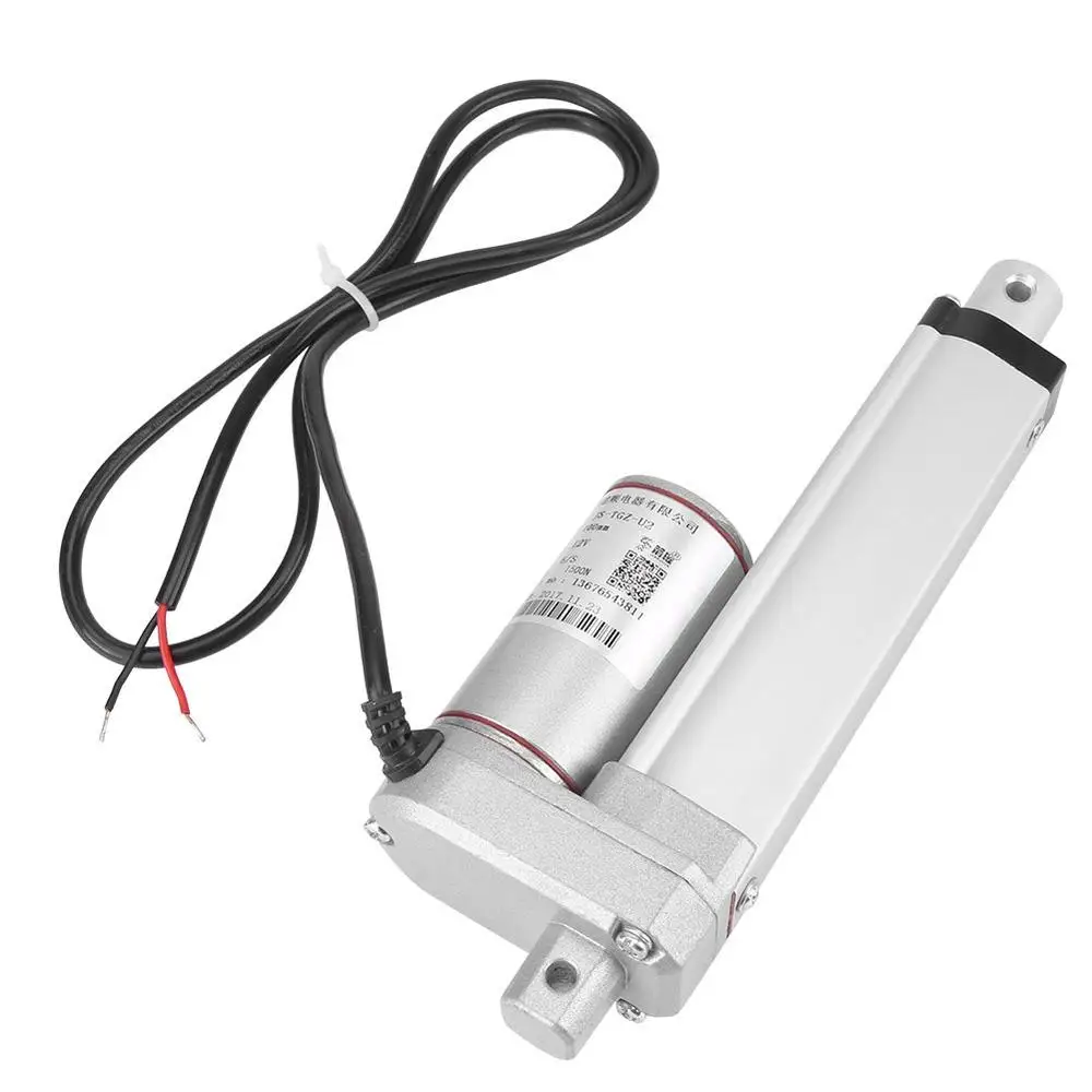 12V DC Small Linear Actuator Cylinder 50/100/150/250/300mm Stroke 150KG Heavy Duty Push Pull Motor Automotive Wedding Industrial