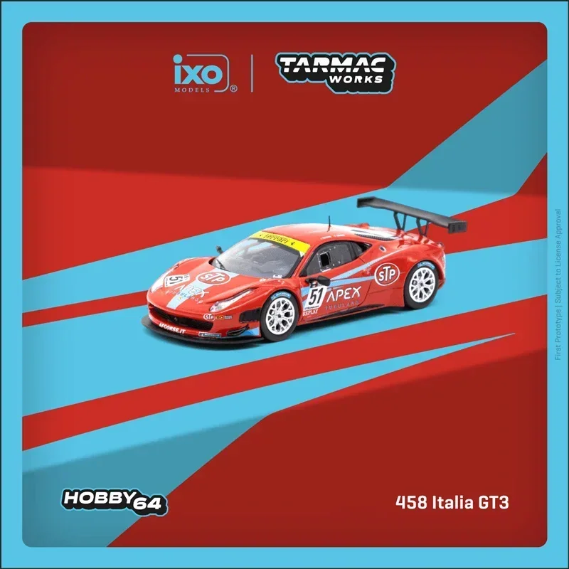 

Tarmac Works x IXO 1:64 458 Italia GT3 FIA GT3 Европа 2011, литая модель автомобиля