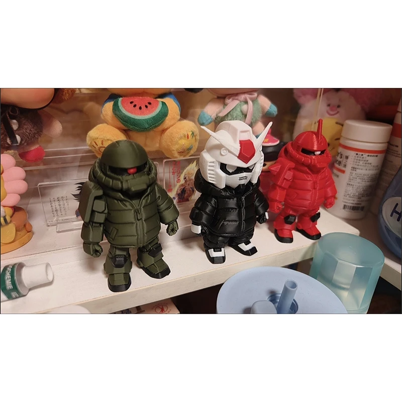 Modelo Yige Versión Q Zaku Rx-0, Suministros para Modelos de Impresión 3D, Caja de Escena, Escena en Miniatura, Producción de Impresión, Regalo Coleccionable