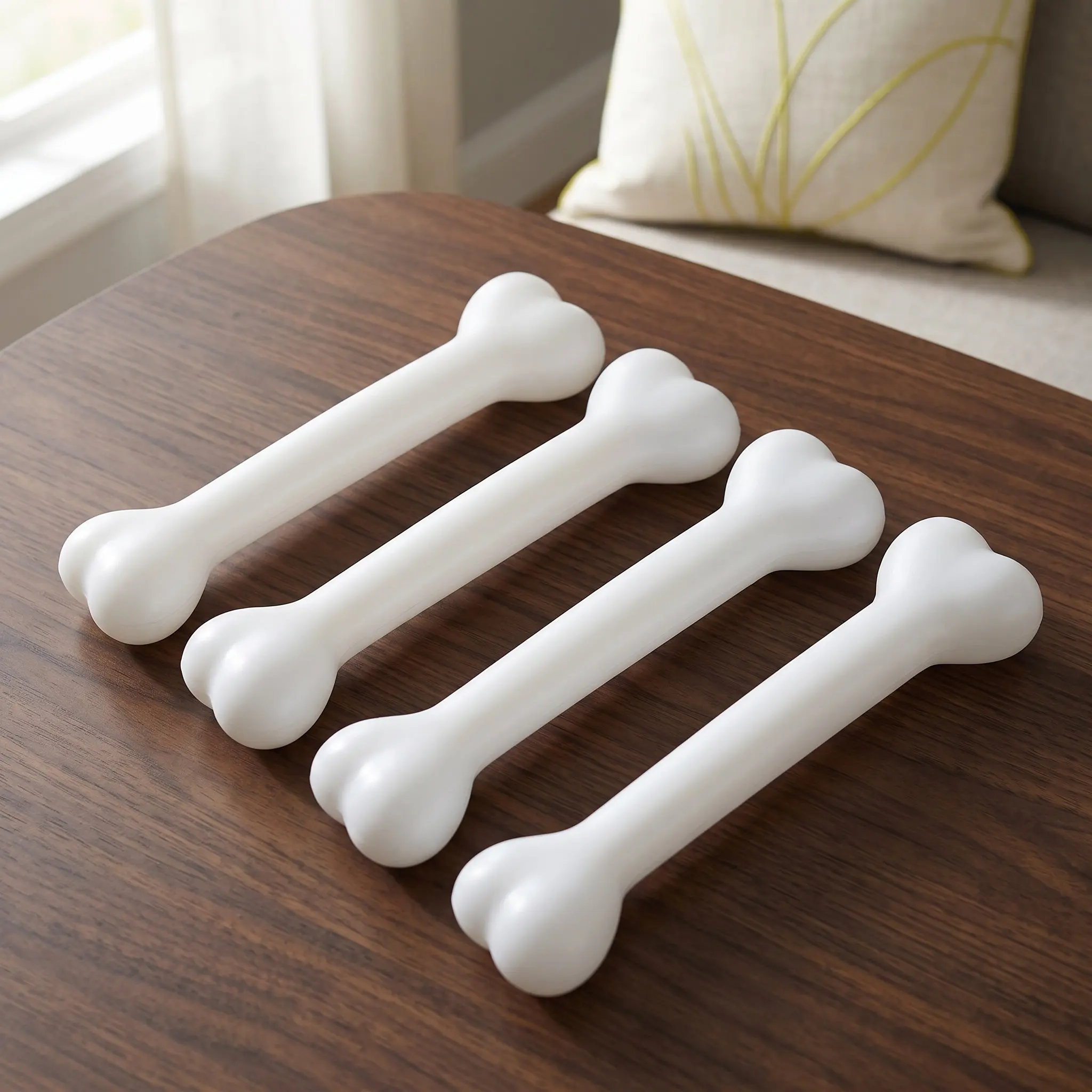 4pcs Simulated Human Plastic Bones Costume Accessories for Halloween Party Decoration & Dress-Up