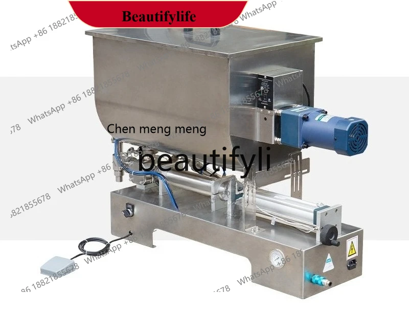 AB02  Horizontal filling machine Wofa pneumatic paste quantitative packing machine granular thick sauce U-shaped mixing tank mac
