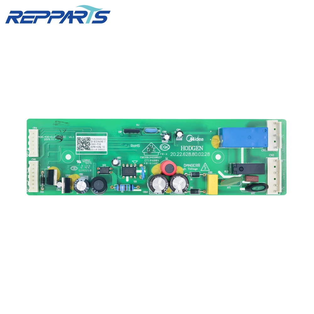 

Новая плата питания CB-BCD400WE-T 17131000001021, плата управления для холодильника Midea, детали морозильной камеры