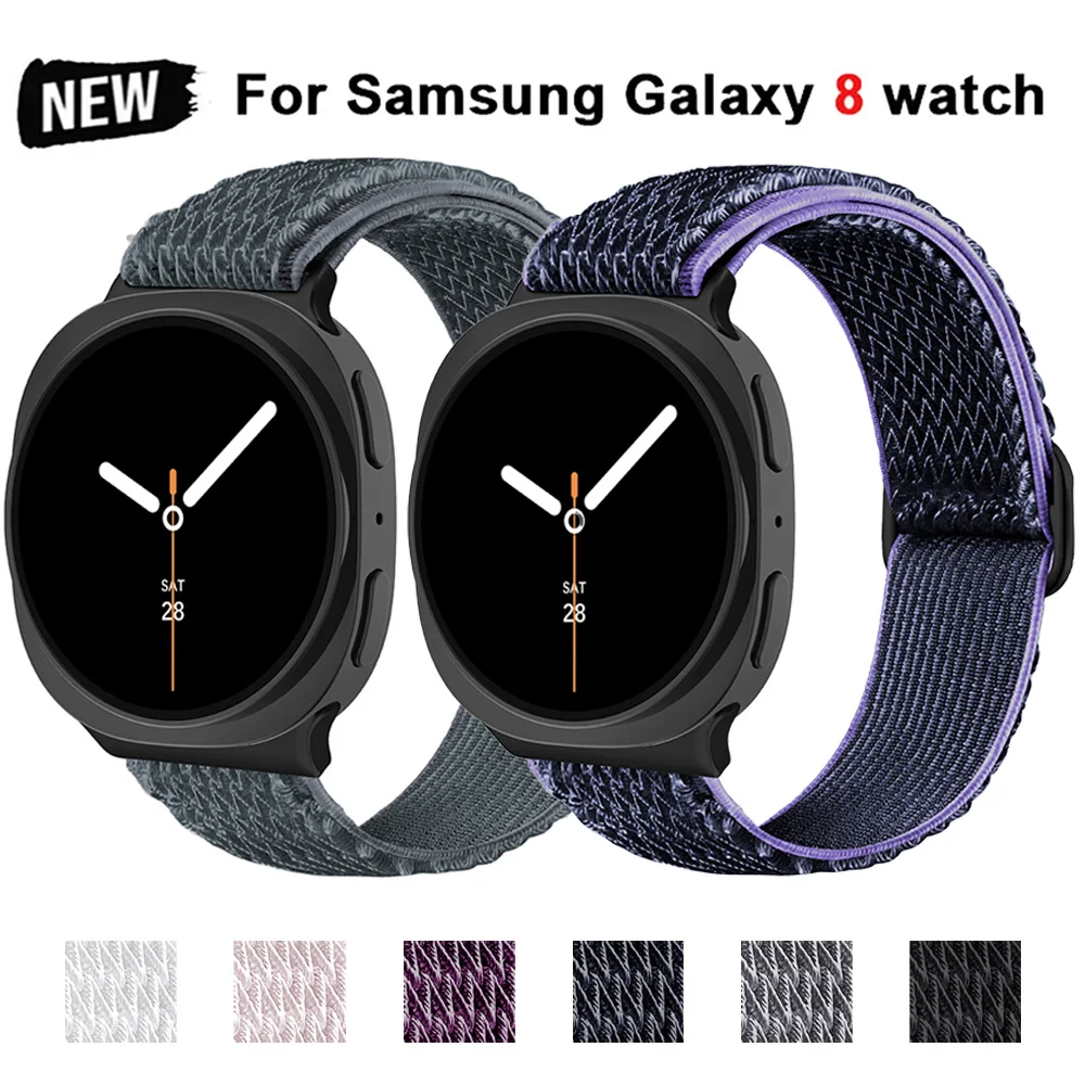 Riemen für Samsung Galaxy Watch 8 40 mm 44 mm Smartwatch Scrunchie Nylonarmband Correa Samsung Galaxy Watch 8 Classic 46 mm Band