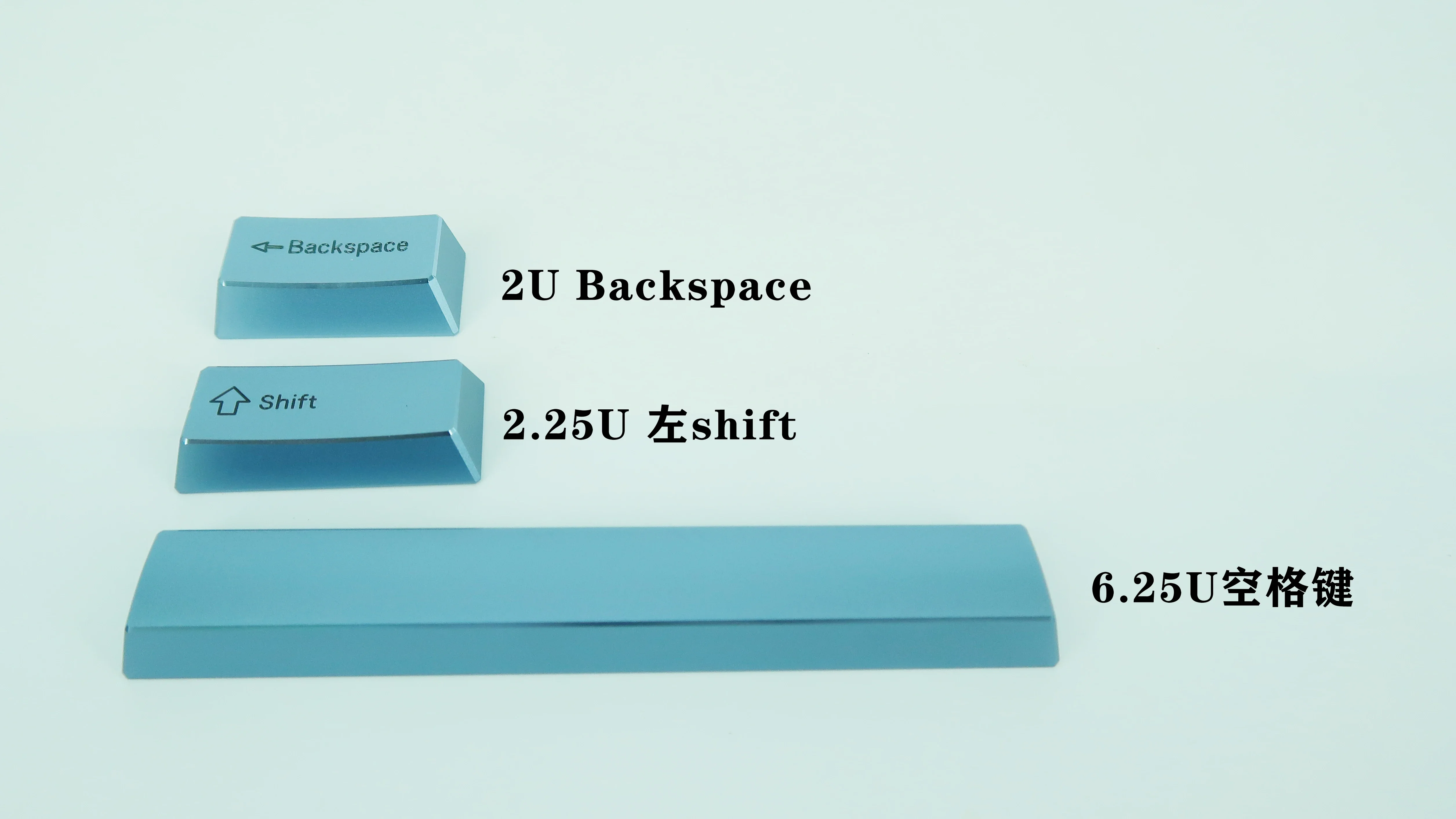 Aluminum Alloy Keycap Set Original Profile Split Spacebar 2U 2.25U 2.75U Multicolor Anodized For MX Switch