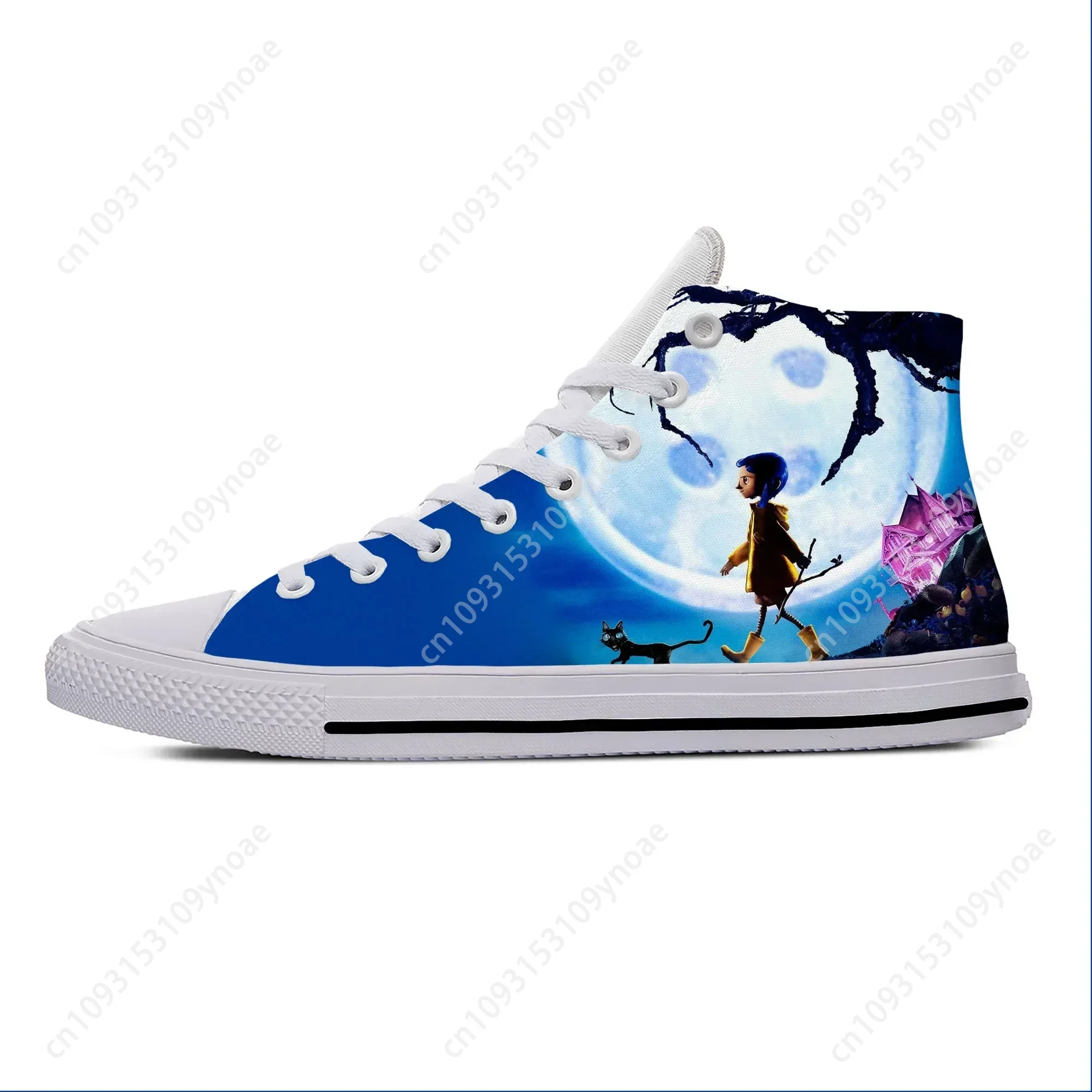 Hot Coraline Anime Cartoon Manga Movie Horror Casual Shoes High Top Breathable Men Women Sneakers Lightweight Latest Board Shoes