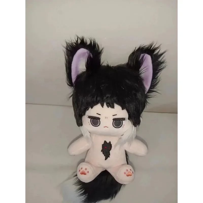 Wypchane Anime Bungou Stray Dogs Akutagawa Ryuunosuke 20cm Bawełniane Lalki Kawaii Lis Diablo Pluszowa Marionetka Kolekcjonerska Zabawka Prezent dla Dzieci